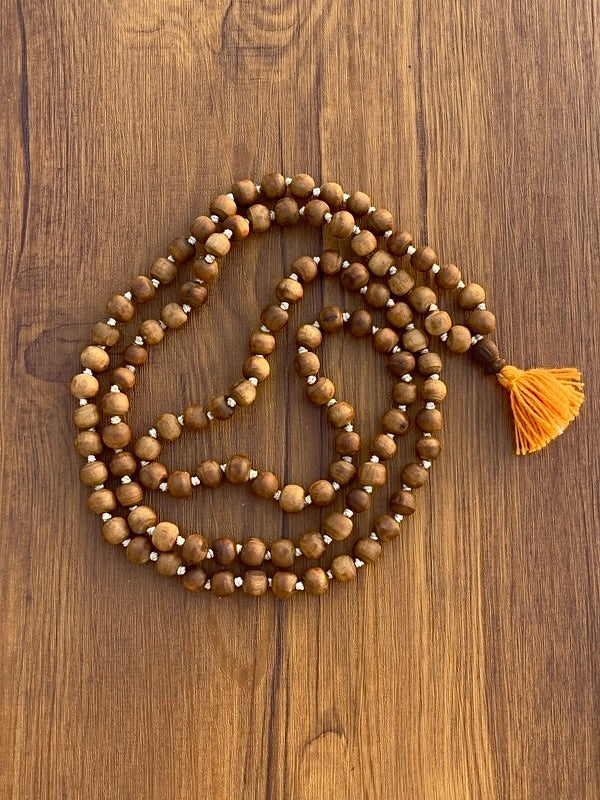 108+1 Brown Original Tulsi Japmala(10 mm) - Image 2