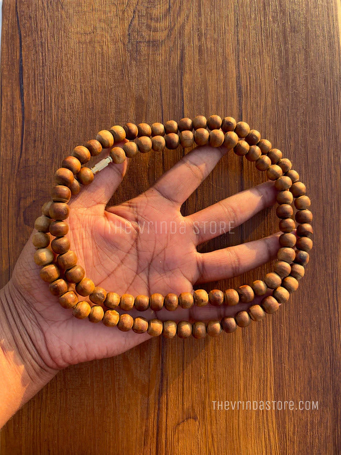 2 Round Brown Original Tulsi Mala