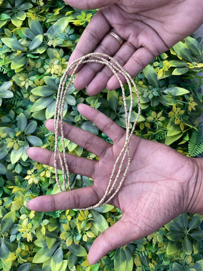 3 Round Original Tulsi Kanthi Mala/Barik Size/Comfort Wearing